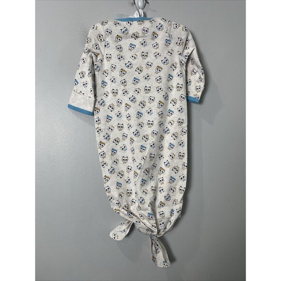 Baby Dumpling Knotted Gown & Cap Set, Fits Sizes 0-6 Months - Picture 5 of 6